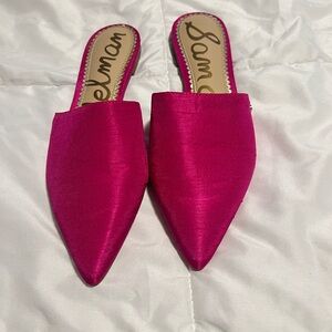 Sam Edelman Fuchsia Pink Mules